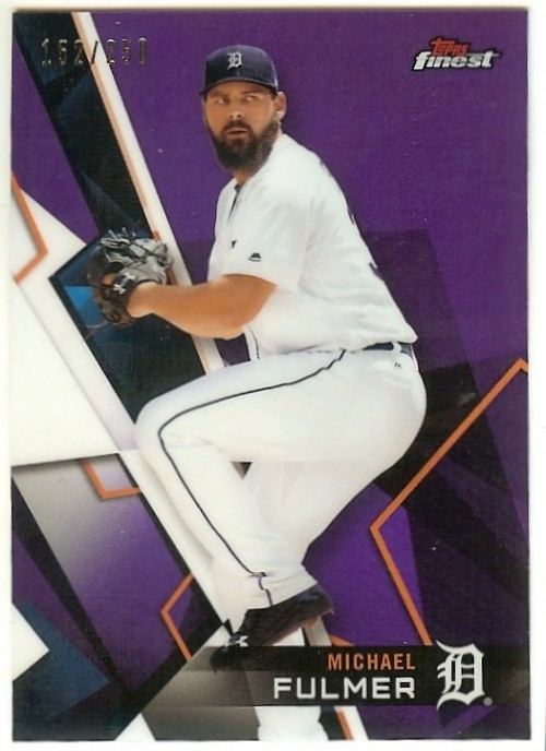 2018 Topps Finest Purple Refractor #68 Michael Fulmer 152/250 Detroit Tigers