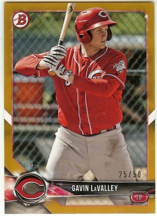 2018 Bowman Prospects Gold #BP119 Gavin LaValley 25/50
