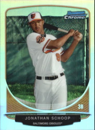 2013 Bowman Chrome Jonathan Schoop Mini Refractor Card #CC-B03 ORIOLES 