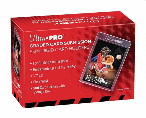 1 X Box 200 Ultra Pro Tall Large Grading Submission Size Semi Rigid Card Savers