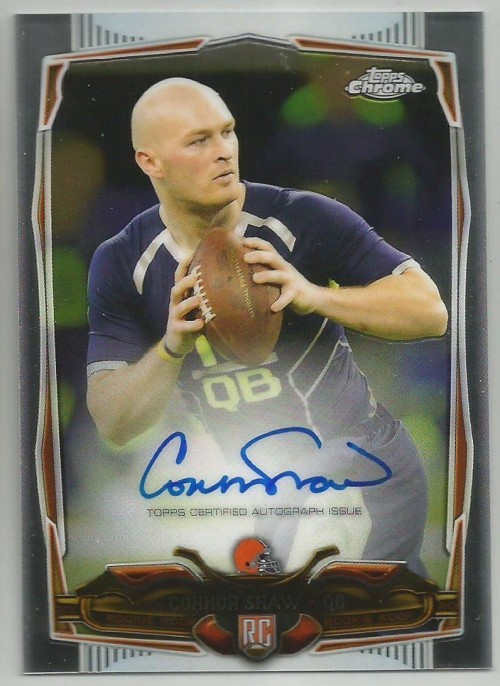 2014 Topps Chrome On Card Autograph Auto #146 Connor Shaw Rookie RC