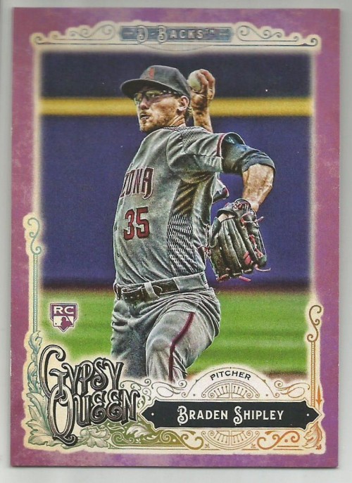 2017 Topps Gypsy Queen BRADEN SHIPLEY Purple Rookie RC 025/250