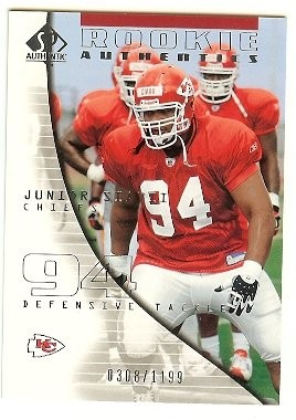2004 Upper Deck SP Authentic Junior Siavii Rookie Authentics 0308/1199