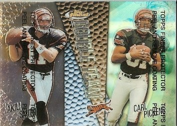 1999 Topps Finest Akili Smith Carl Pickens Double Team Refractor
