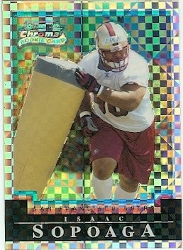 2004 Bowman Chrome Isaac Sopoaga Xfractor Rookie 035/250