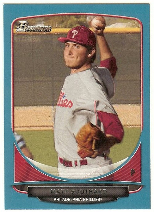 2013 Bowman Draft Draft Picks Blue Paper #BDPP127 Matt Southard Phillies 203/500