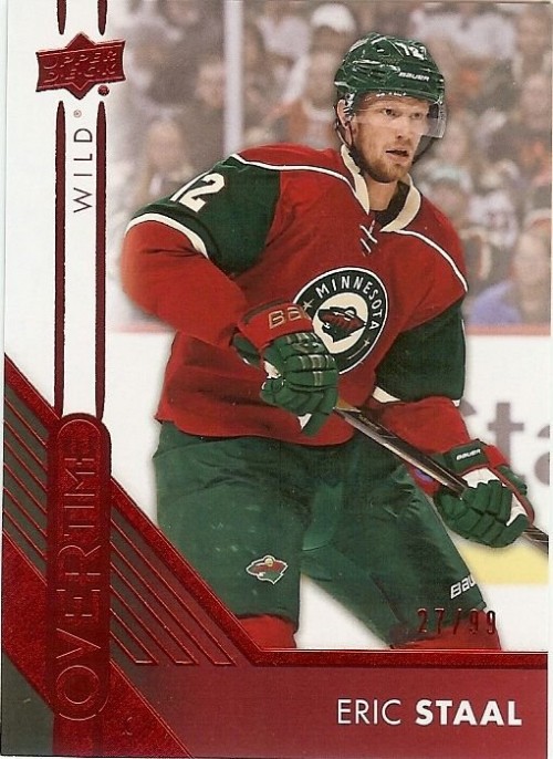 2016-17 Upper Deck Overtime Eric Staal Red Parallel /99