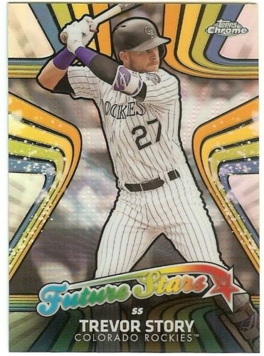 2017 Topps Chrome Baseball Future Stars Card TREVOR STORY #FS-14 ROCKIES
