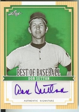 2012 Leaf Best of Baseball Don Sutton Autograph