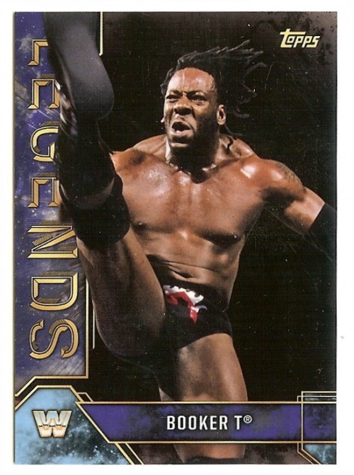 2017 TOPPS LEGENDS OF WWE BOOKER T #'d 03/50