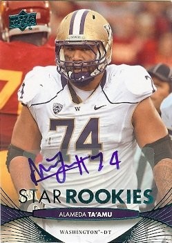 2012 Upper Deck Alameda Ta'Amu Star Rookie Autograph
