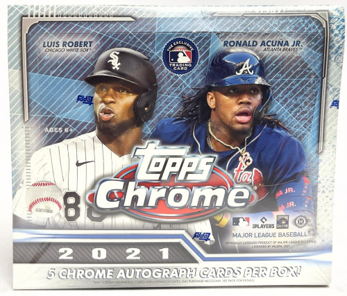 2021 Topps Chrome Baseball Jumbo Box Factory Sealed