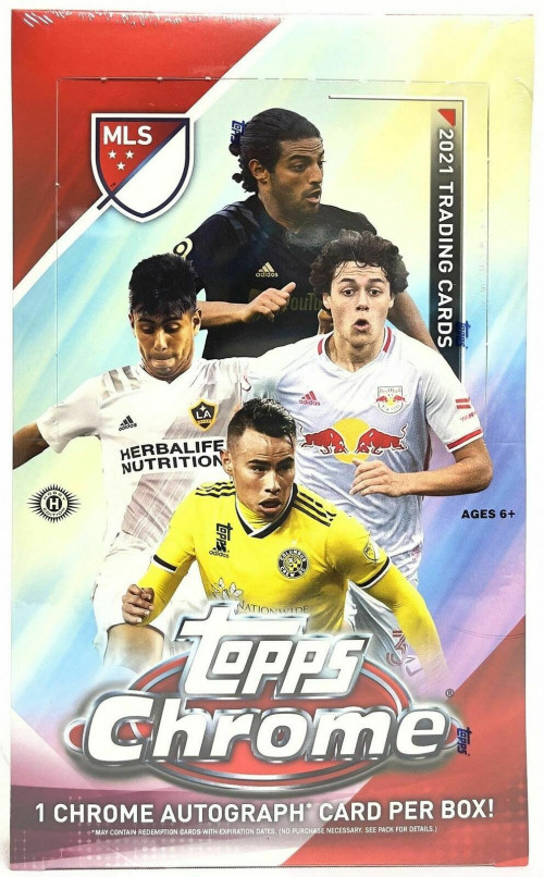 2021 Topps Chrome MLS Soccer Factory Sealed HOBBY Box-Chrome AUTOGRAPH ---HOT!!