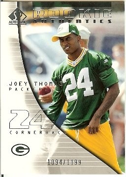 2004 Upper Deck SP Authentic Joey Thomas Rookie Authentics 1094/1199