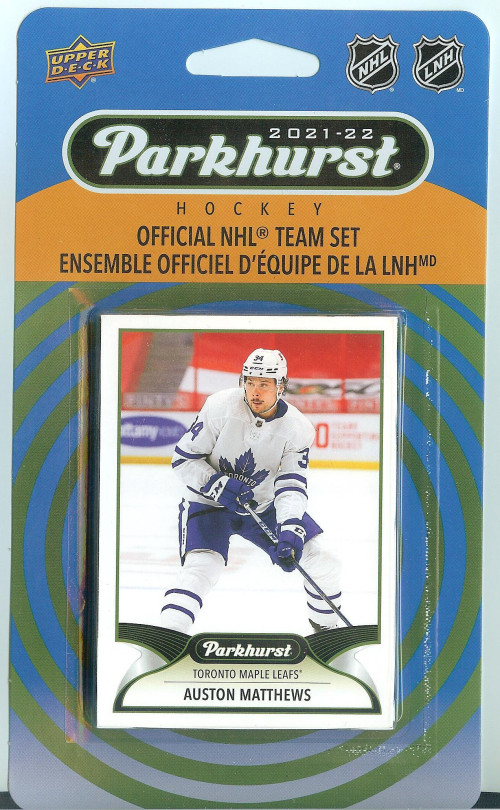 2021-22 UD Parkhurst Toronto Maple Leafs Team Set Matthews Marner Tavares