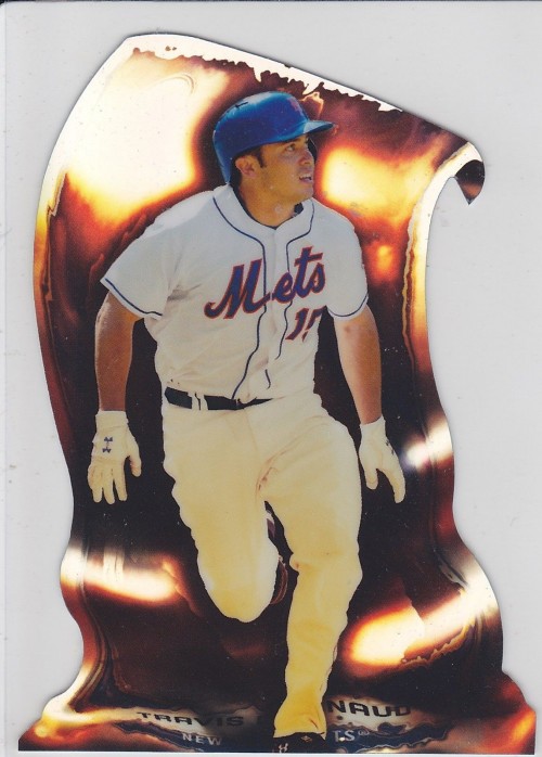 2014 Bowman Chrome Travis D'Arnaud Fire Refractor Die Cut