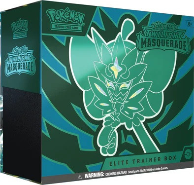 Pokemon - Scarlet and Violet - Twilight Masquerade - Elite Trainer Box Factory Sealed