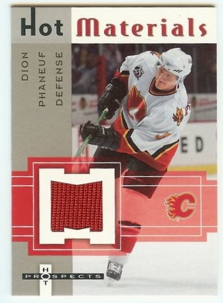 2005-06 Fleer Hot Prospects Dion Phaneuf Hot Materials Game Jersey