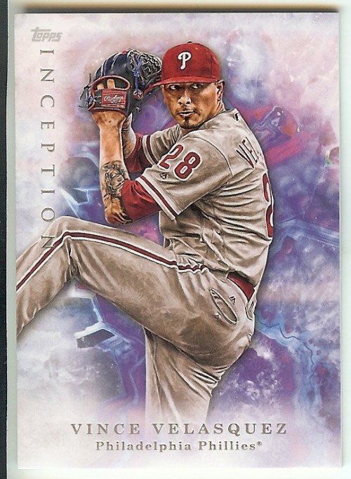 2017 Topps Bowman Inception Vince Velasquez #96 Phillies