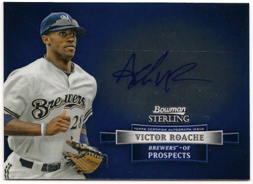 2012 Bowman Sterling Victor Roache Prospect Autograph