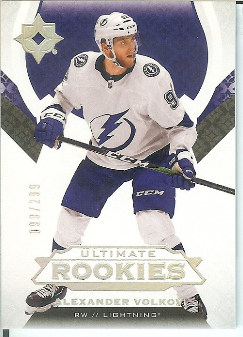 2019-20 Ultimate Collection Alexander Volkov Ultimate Rookies Tampa Bay #'d 099/299
