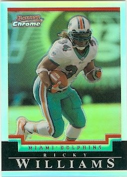 2004 Bowman Chrome Ricky WilliamsRefractor 349/500
