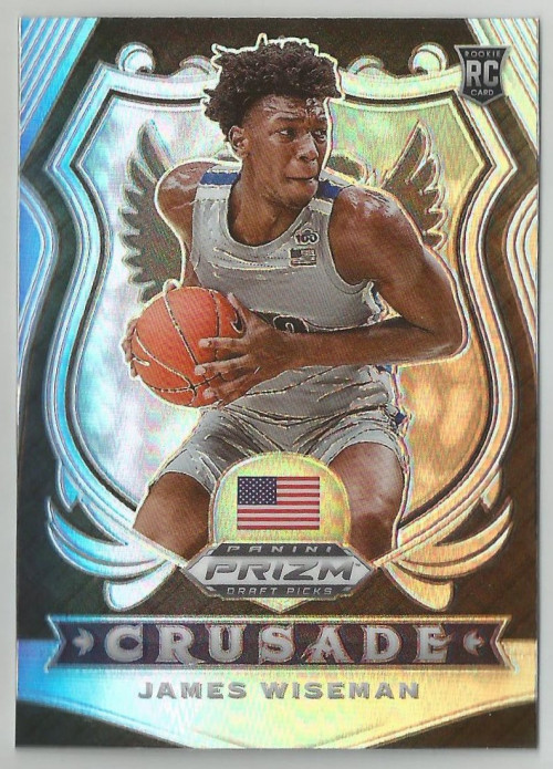 James Wiseman 2020-21 Prizm Draft Picks Siler Prizm Refractor #82 RC Rookie