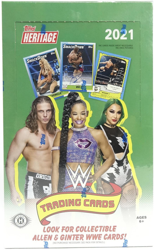 2018 Topps WWE Heritage Wrestling Factory Sealed HOBBY Box-2 HITS-AUTOGRAPH! 