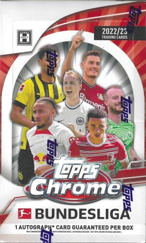 2022-23 Topps Chrome Bundesliga Soccer Factory Sealed Hobby Box