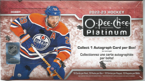 2022-23 Upper Deck O-Pee-Chee Platinum Hockey Hobby Box 