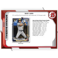 2024 Bowman Baseball Jumbo Box Factory Sealed - 3 Autos