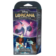 Disney Lorcana Rise of the Floodborn Starter Deck Amethyst & Steel NEW SEALED