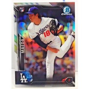 2016 Bowman Chrome Kenta Maeda  RC #25 - Refractor #'d 287/499 - LA DODGERS