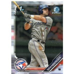 2019 Bowman Chrome Prospects Chad Spanberger RC Blue Jays