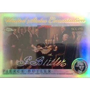 2006 Topps Chrome Pierce Butler United States Constitution Refractor