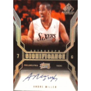 2007-08 Upper Deck SP Game Used Andre Miller Autograph Significance