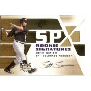 2008 Upper Deck SPX Seth Smith Gold Rookie Signatures