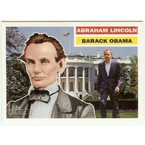 2009 Topps Heritage Heroes Abraham Lincoln / Barack Obama SP