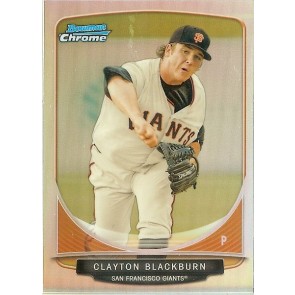 2013 Bowman Chrome Refractor Mini Clayton Blackburn