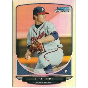 2013 Bowman Chrome Refractor Mini Lucas Sims
