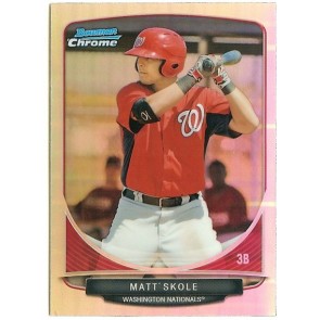 2013 Bowman Chrome Refractor Mini Matt Skole