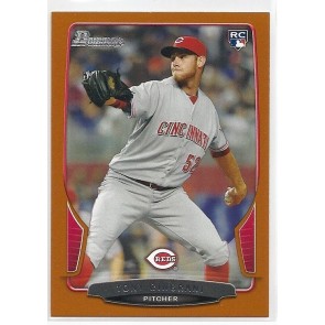 2013 Bowman Tony Cingrani Orange Parallel 072/250 RC