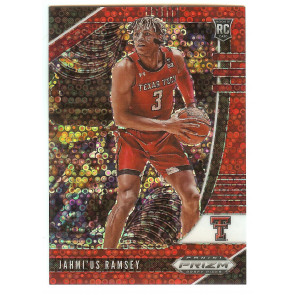 2020-21 Panini Prizm Draft Picks Jahmi'us Ramsey Red Disco Fastbreak Serial #'d 120/125