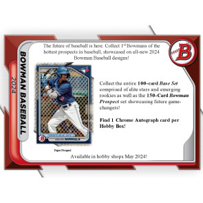2024 Bowman Baseball Hobby Box Factory Sealed 