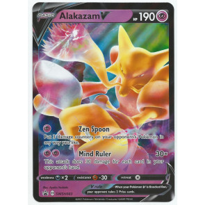 Pokemon Alakazam V Oversize Promo Card SWSH083 w/ Top Load