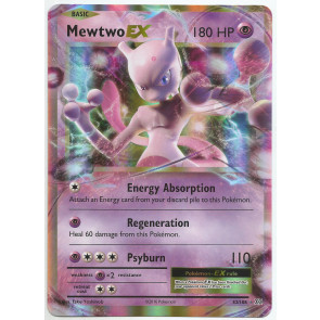 Pokemon Mewtwo EX Oversize Promo Card 52/108 w/ Top Load