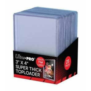Ultra Pro 3x4 Extra Thick Top (75pt) Loaders 25 Count Pack (5 Lot)