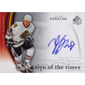 2005-06 Upper Deck SP Authentic Tyler Arnason Sign of the Times Autograph