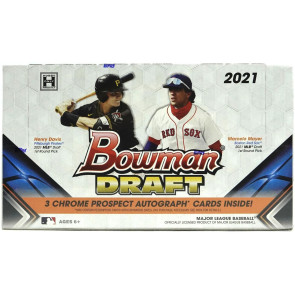 2021 Bowman Draft Baseball Jumbo Factory Sealed Box - 3 Autos per Box