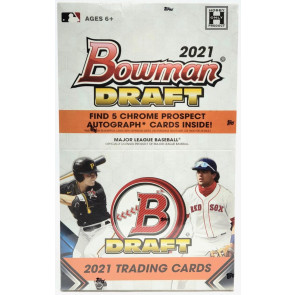 2021 Bowman Draft Baseball Super Jumbo Factory Sealed Box - 5 Autos per Box